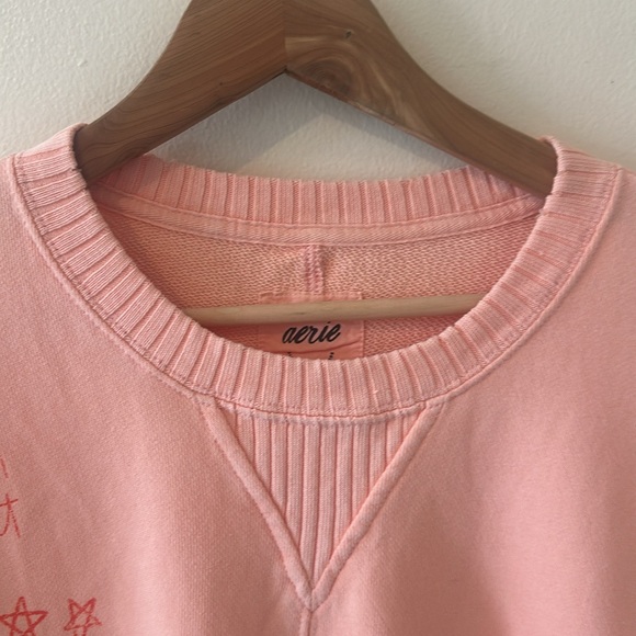 Aerie NWT Crewneck Oversized Sweatshirt - Coral - Large - Picture 5 of 9